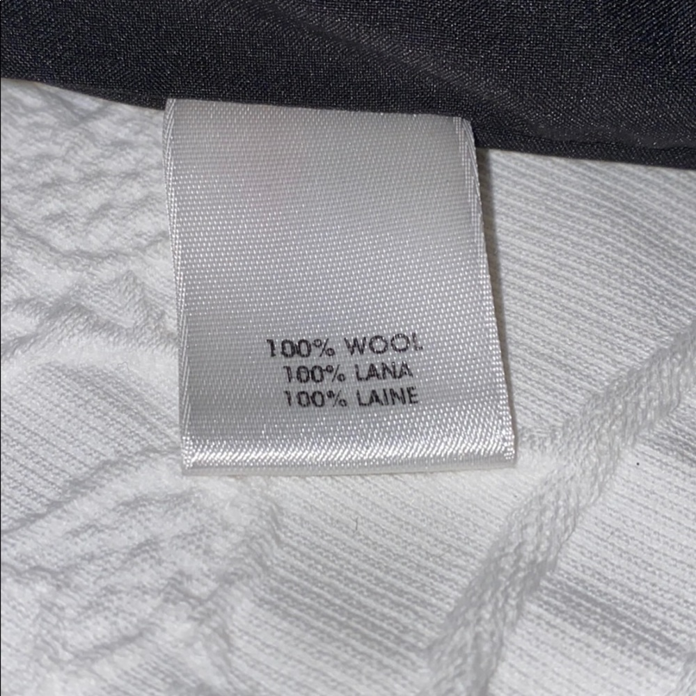 Worth 100% Wool Black & White Skirt Size 14 - Picture 12 of 13